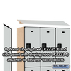 Salsbury Industries Wardrobe Locker, 45" W, 18" D, 76" H, (3) Wide, (6) Openings, Gray 22368GRY